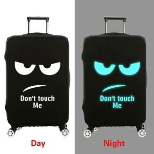 NWT Black Night Luminous Don’t touch me M 22”-25” Suitcase Luggage Elastic Cover